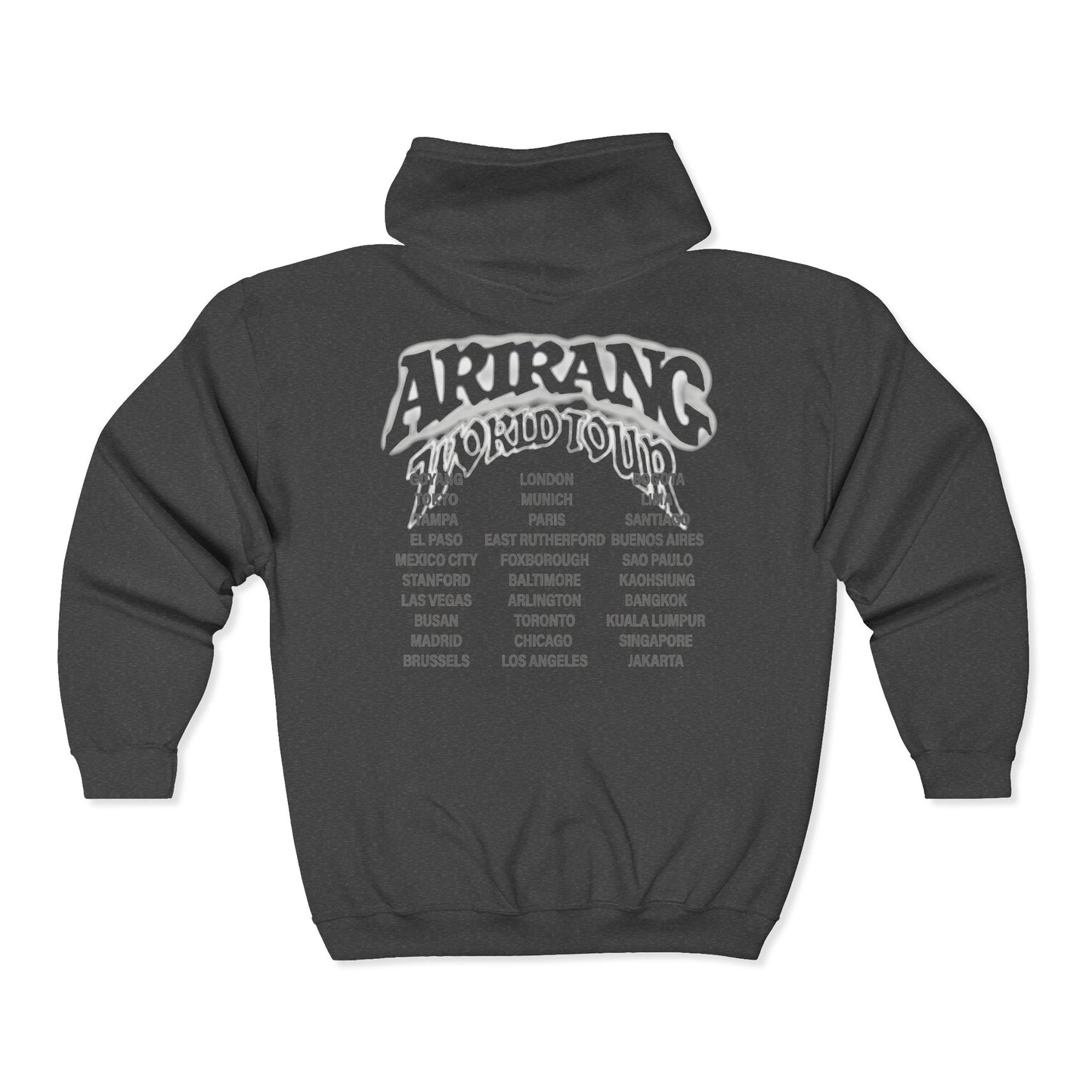 BTS Tour Merch - Arirang Global Tour Zip-Up Hoodie