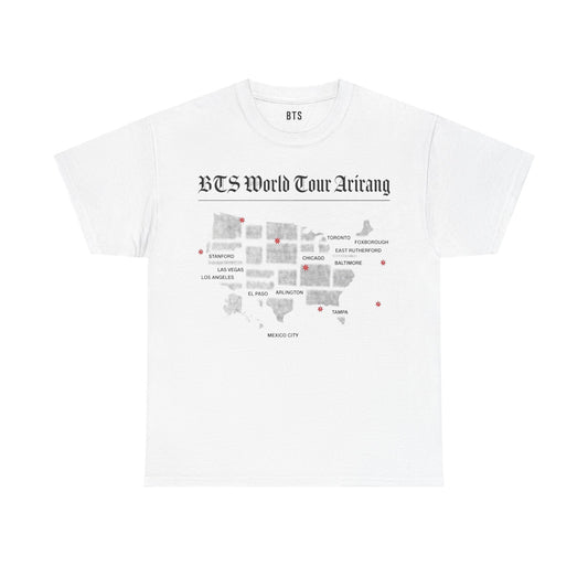 BTS Tour Merch - Arirang Routing Map T-Shirt